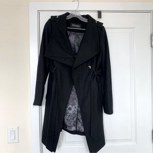 Guess Black Wool Peacoat size M